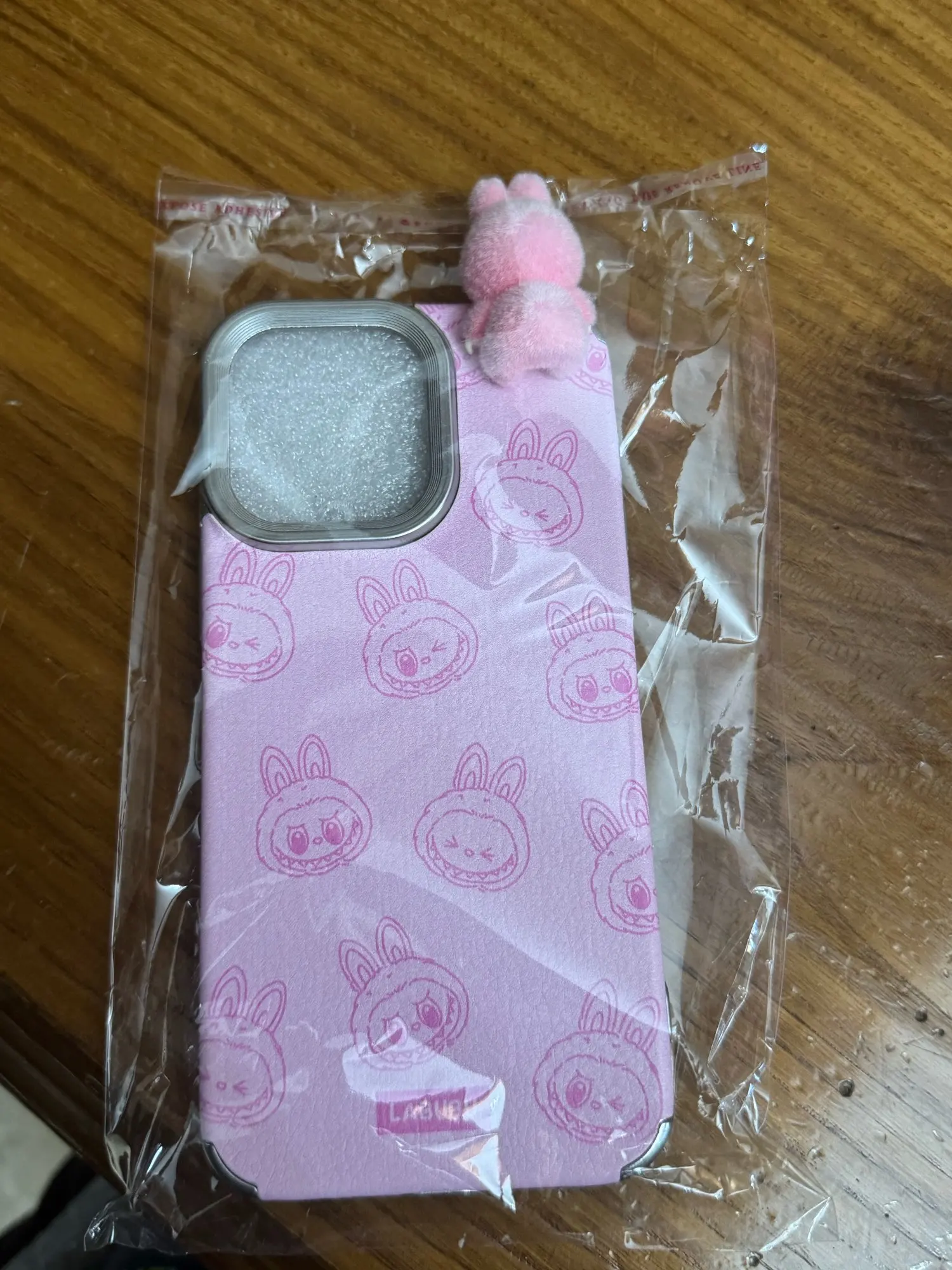 Silicone Suede Labubu Phone Case For Iphone 11 12 13 14 15 16pro Max Plus 16pro 15pro Diy Soft Brown Cover Coque Fall Prevention photo review
