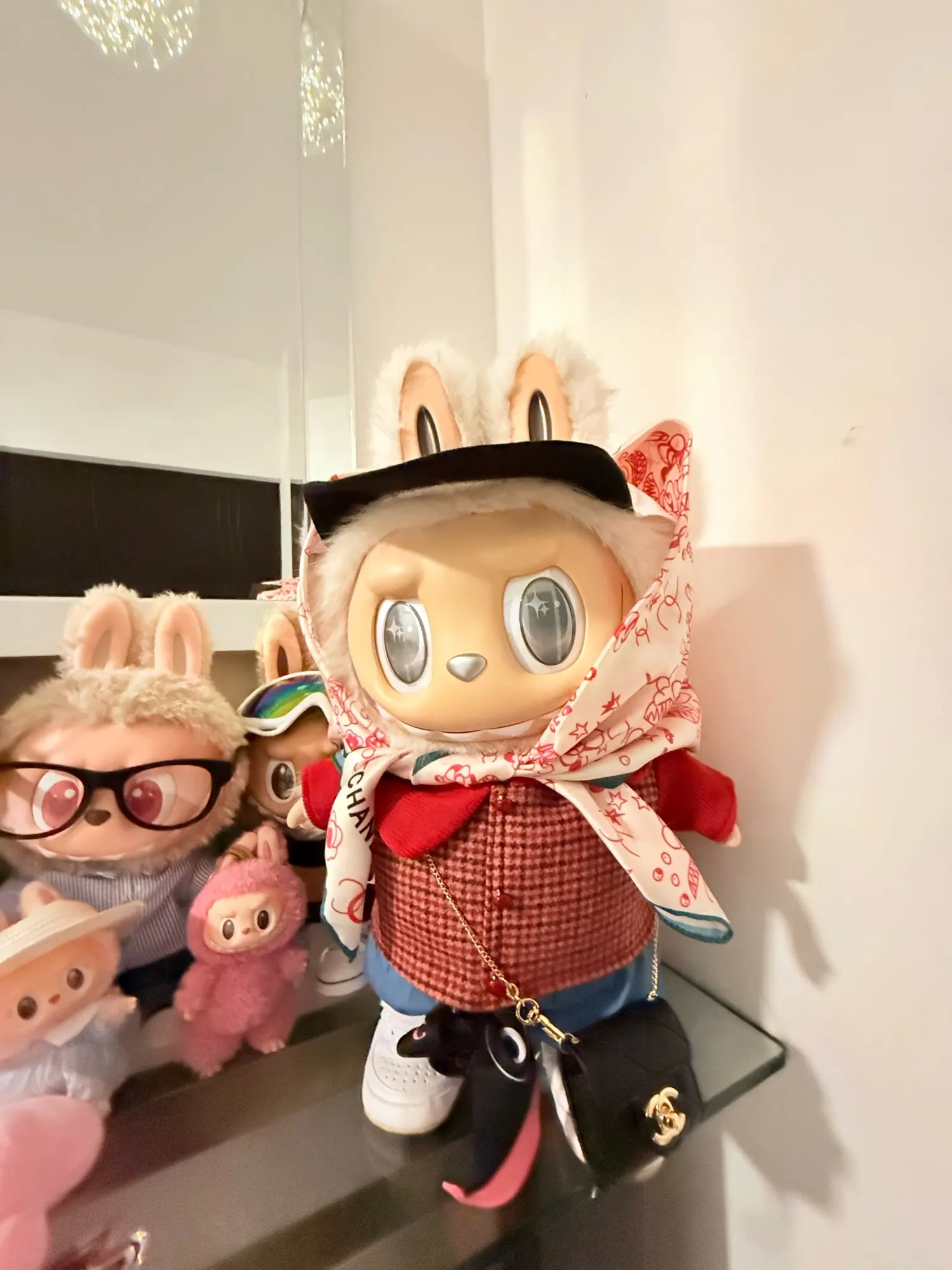 58cm Original Labubu Series Zimomo Clothing Design Extra Large Size Glue Doll Figure Kawaii Model Toys Ornaments Festival Gift photo review