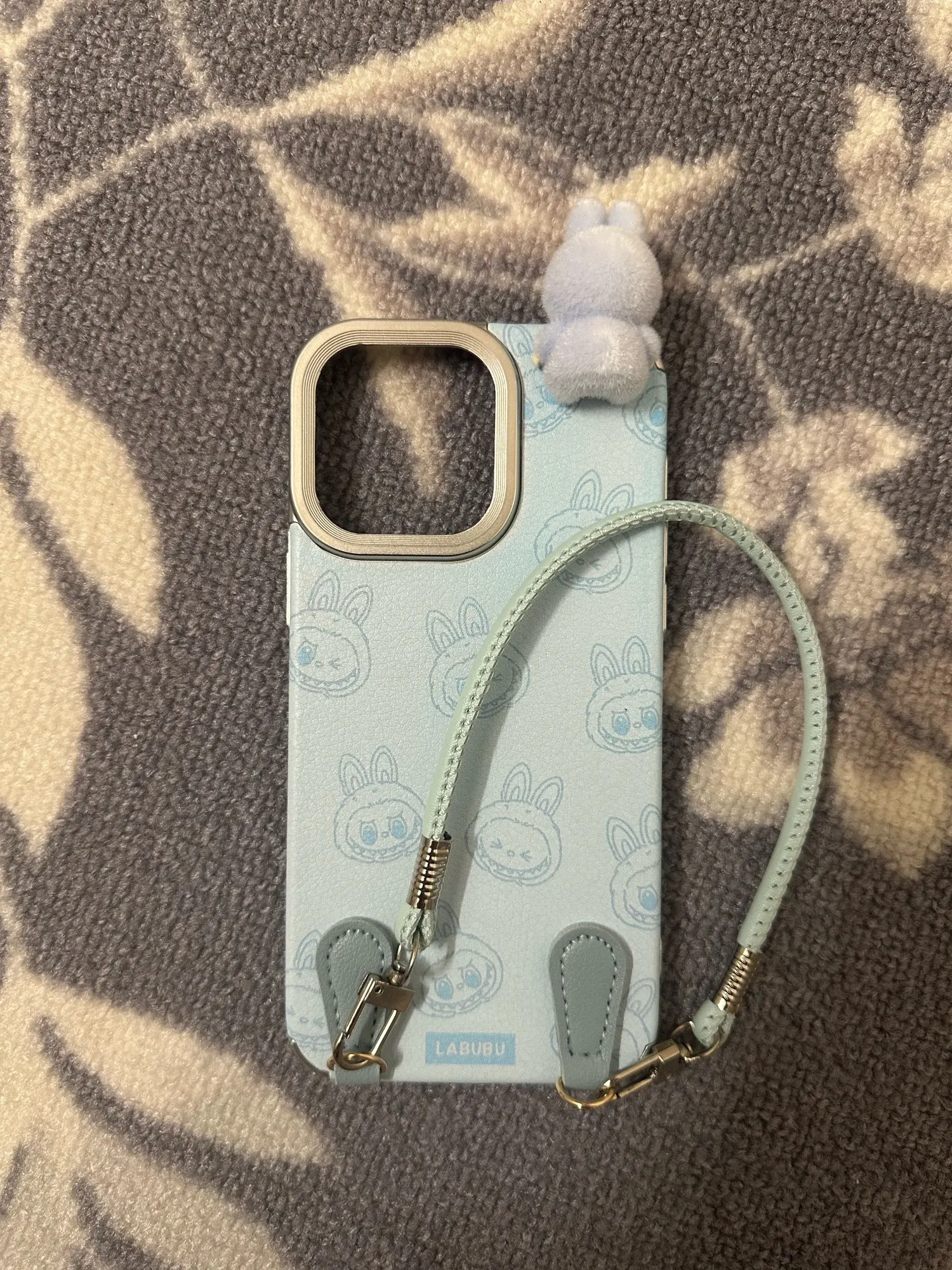 Silicone Suede Labubu Phone Case For Iphone 11 12 13 14 15 16pro Max Plus 16pro 15pro Diy Soft Brown Cover Coque Fall Prevention photo review