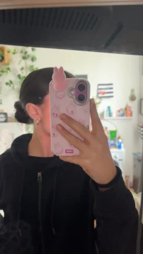 Silicone Suede Labubu Phone Case For Iphone 11 12 13 14 15 16pro Max Plus 16pro 15pro Diy Soft Brown Cover Coque Fall Prevention photo review