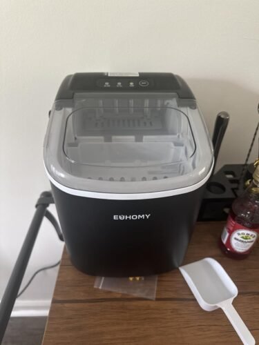 Hicon Ice Maker Machine 16M 16AL 26YB Home Ice Machine Dormitory Mini Ice Maker (16M With Handle) 15KG/24h photo review
