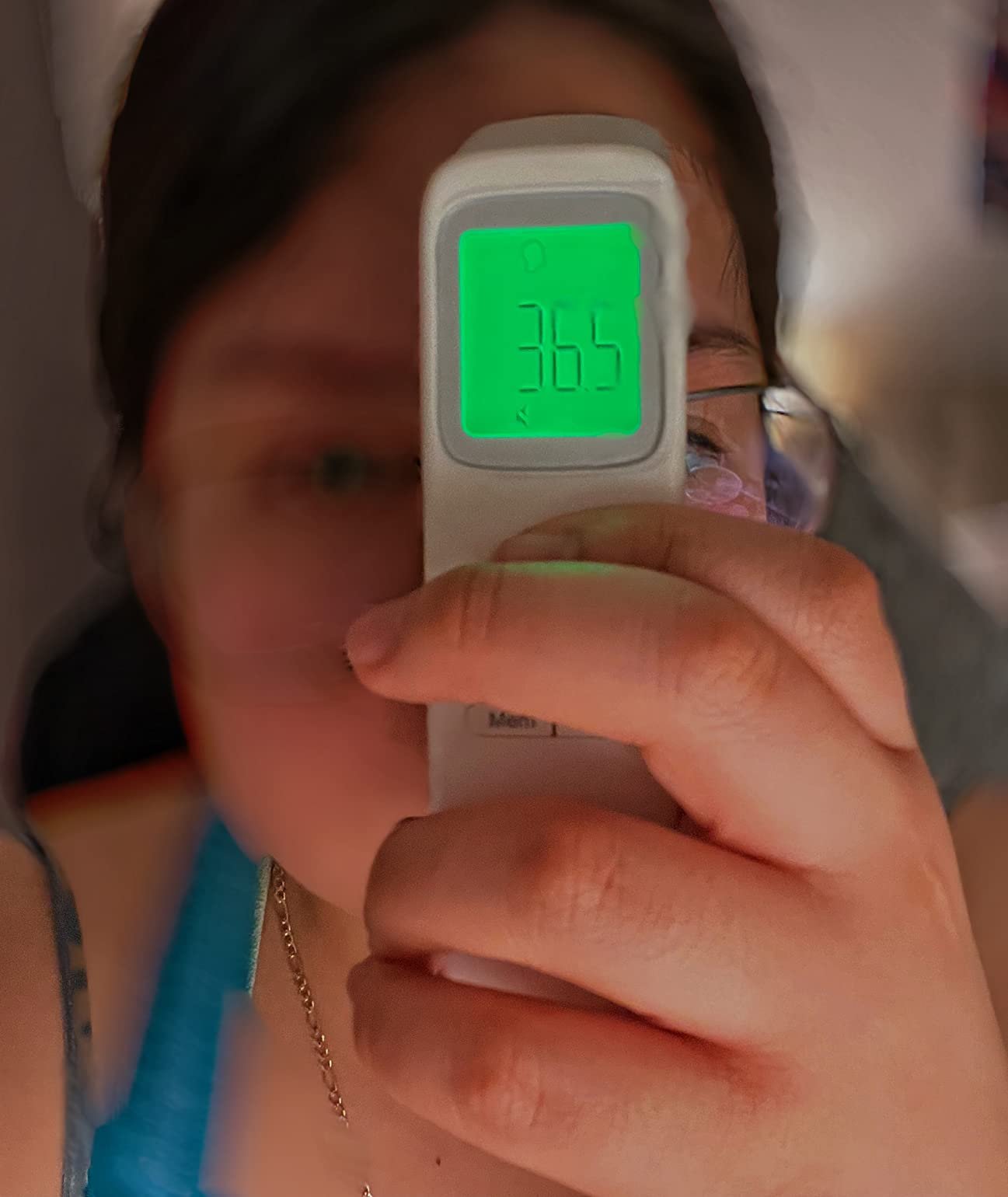 No-Touch Thermometer for Adults and Kids. Accurate Digital Baby Thermometer. Fever Alarm & Silent Mode. 2 in 1 Forehead & Object Mode photo review