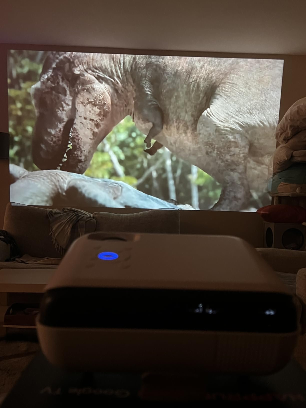 Official Licensed Google TV Smart Projector. HAPPRUN 4K UHD Home Theater with Dolby Sound. Wi-Fi & Bluetooth. Built-in Streaming Apps. Compatible with Games Consoles & Smartphone. Indoor & Outdoor Use photo review