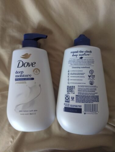 Dove Body Wash Deep Moisture for 24hr Lotion-Soft Skin Moisture Moisturizing Skin Cleanser with No Sulfates No Parabens 30.6 oz photo review