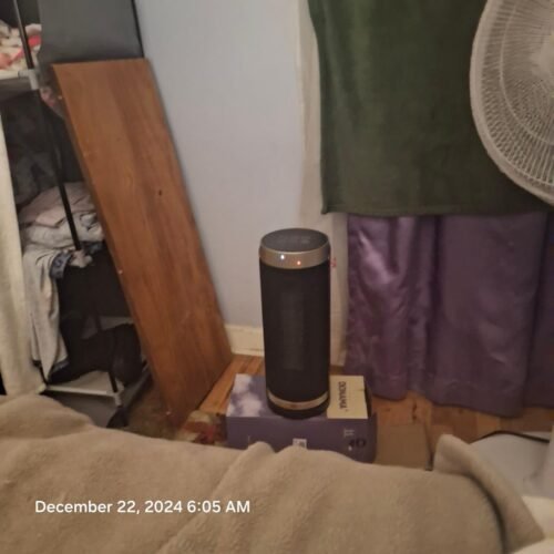 DREO Space Heater. 1500W Electric Heaters for Indoor Use with Thermostat. 70° Oscillation. 8 Safety Protections. 5 Modes. Remote. 12H Timer. Quiet Portable Heater for Office. Bedroom. Large Room photo review