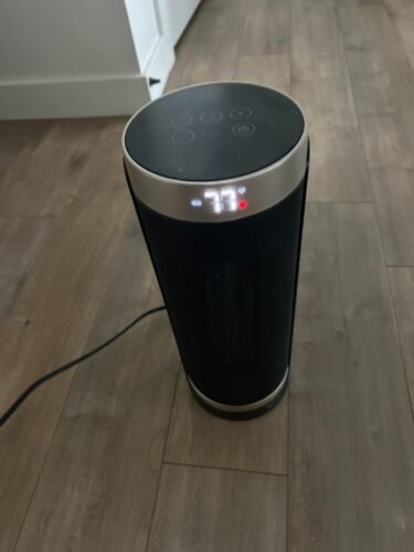 DREO Space Heater. 1500W Electric Heaters for Indoor Use with Thermostat. 70° Oscillation. 8 Safety Protections. 5 Modes. Remote. 12H Timer. Quiet Portable Heater for Office. Bedroom. Large Room photo review