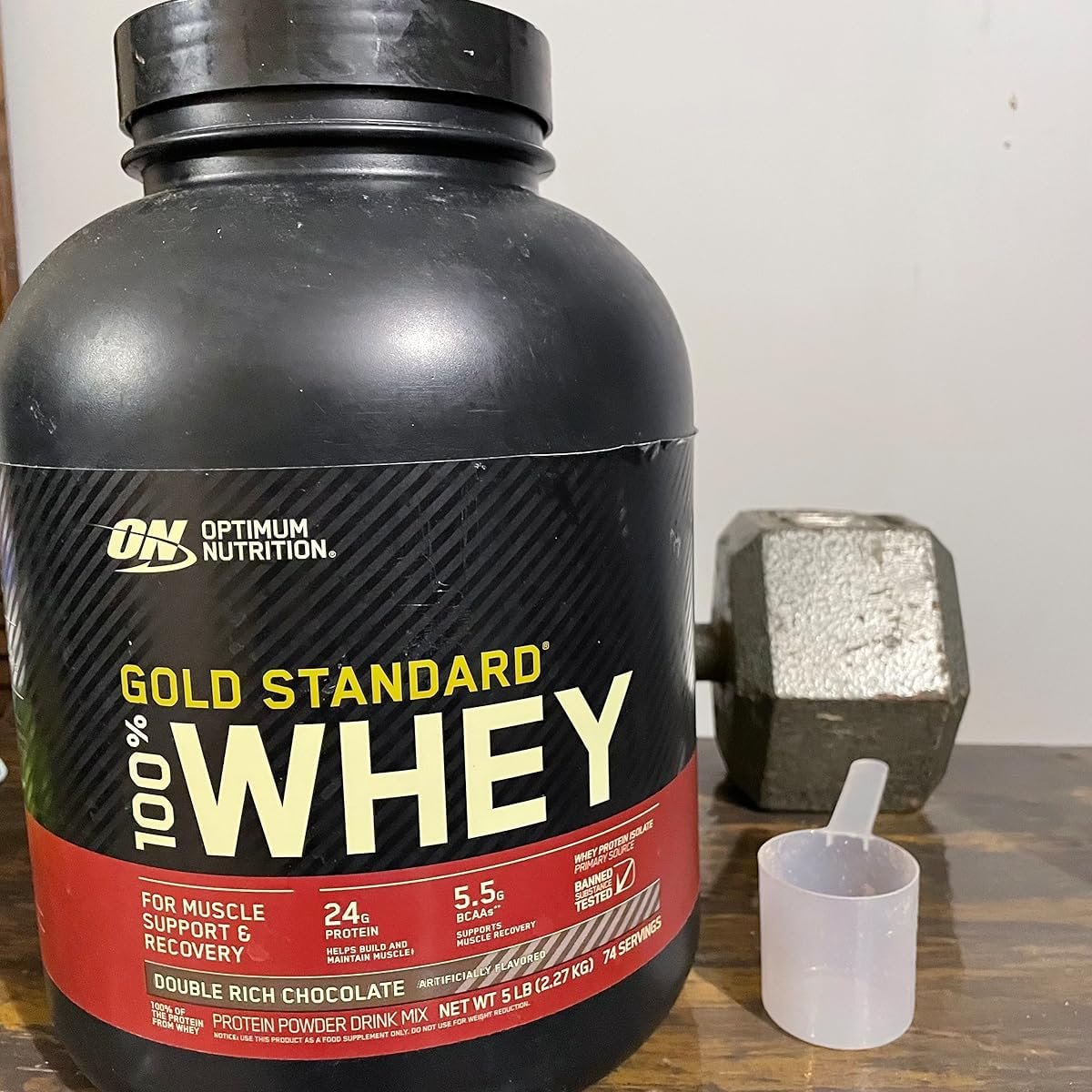 Optimum Nutrition Gold Standard 100% Whey Protein Powder. Chocolate Peanut Butter. 2 Pound (Packaging May Vary) photo review