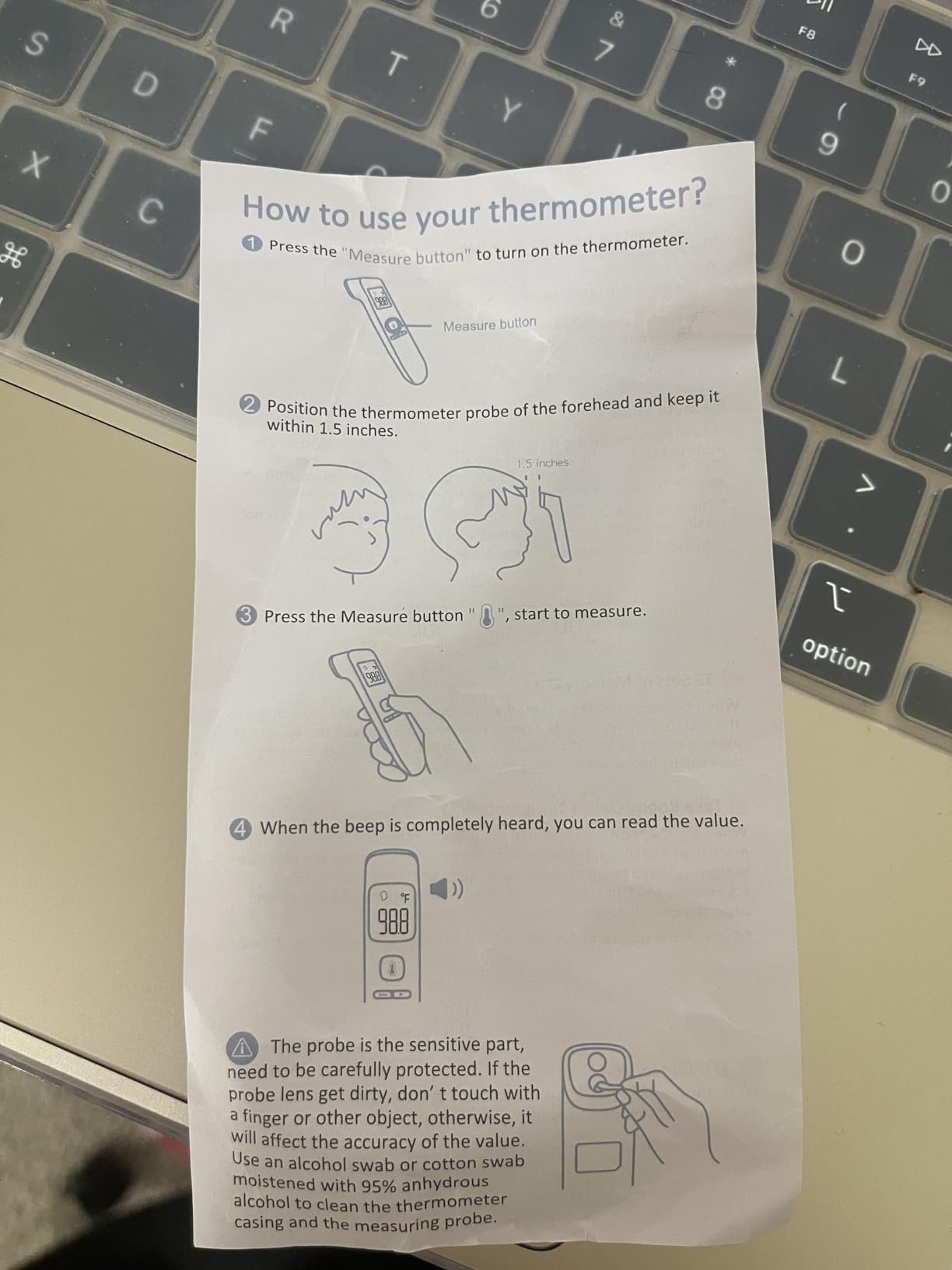 No-Touch Thermometer for Adults and Kids. Accurate Digital Baby Thermometer. Fever Alarm & Silent Mode. 2 in 1 Forehead & Object Mode photo review