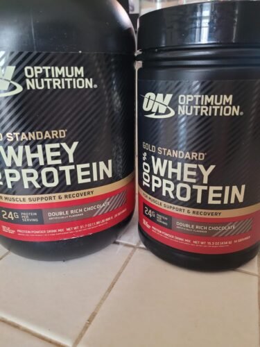 Optimum Nutrition Gold Standard 100% Whey Protein Powder. Chocolate Peanut Butter. 2 Pound (Packaging May Vary) photo review