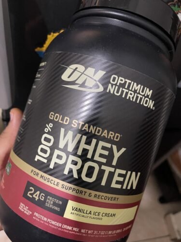 Optimum Nutrition Gold Standard 100% Whey Protein Powder. Chocolate Peanut Butter. 2 Pound (Packaging May Vary) photo review