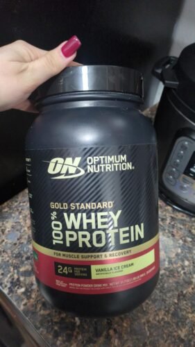 Optimum Nutrition Gold Standard 100% Whey Protein Powder. Chocolate Peanut Butter. 2 Pound (Packaging May Vary) photo review