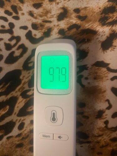 No-Touch Thermometer for Adults and Kids. Accurate Digital Baby Thermometer. Fever Alarm & Silent Mode. 2 in 1 Forehead & Object Mode photo review