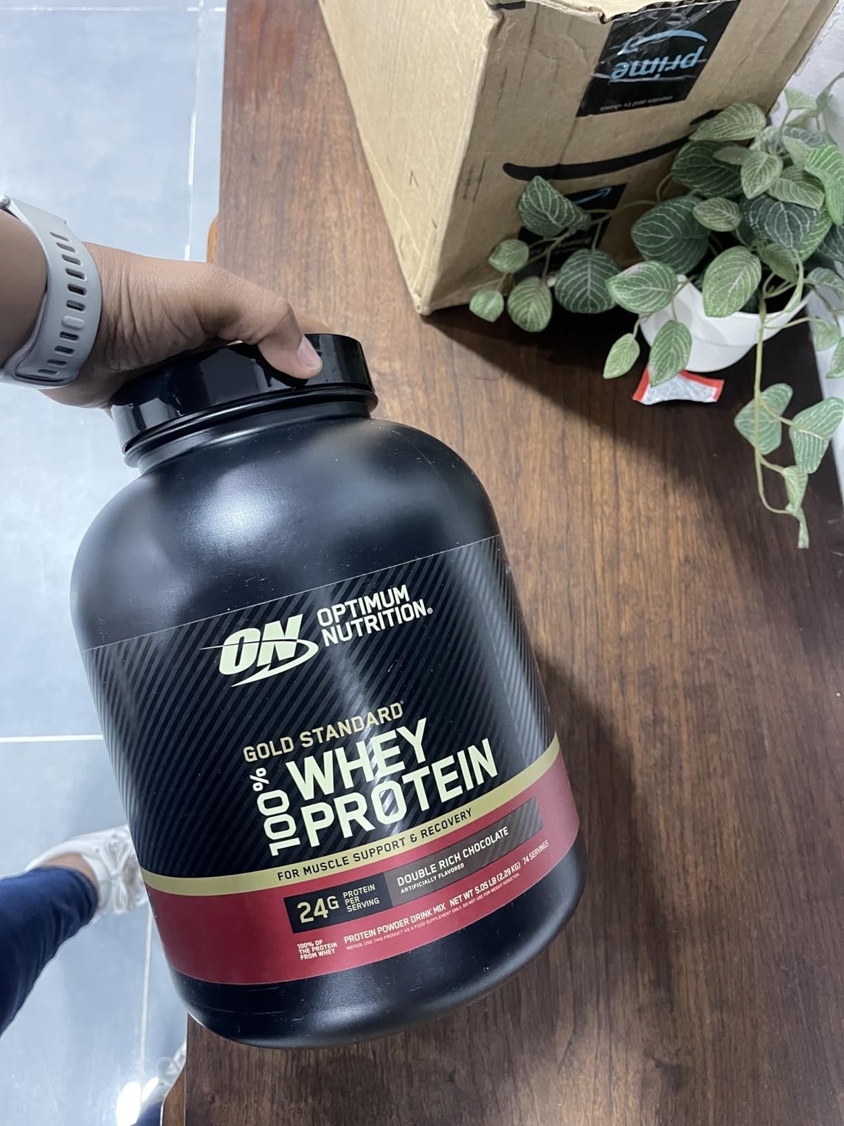 Optimum Nutrition Gold Standard 100% Whey Protein Powder. Chocolate Peanut Butter. 2 Pound (Packaging May Vary) photo review