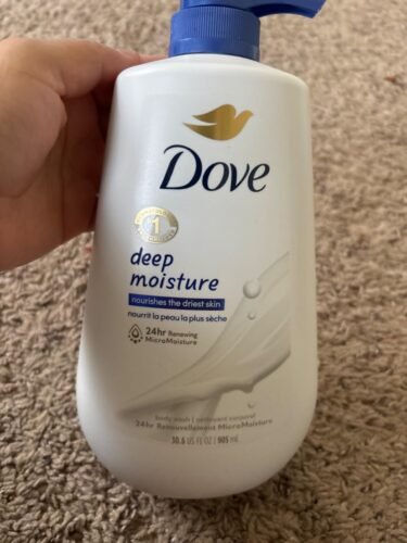 Dove Body Wash Deep Moisture for 24hr Lotion-Soft Skin Moisture Moisturizing Skin Cleanser with No Sulfates No Parabens 30.6 oz photo review