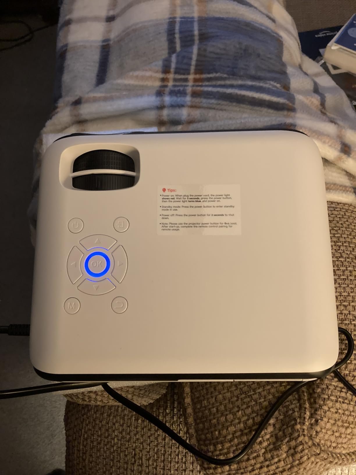 Official Licensed Google TV Smart Projector. HAPPRUN 4K UHD Home Theater with Dolby Sound. Wi-Fi & Bluetooth. Built-in Streaming Apps. Compatible with Games Consoles & Smartphone. Indoor & Outdoor Use photo review