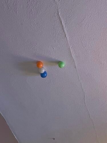 Glow in The Dark Sticky Balls That Stick to The Ceiling.Stress Balls for Kids and Adults.Glowing Sticky Balls.ASMR Cool Stuff for Teens.Elevated Balls.Ceiling Balls.Lumi Balls.Stocking Stuffers(4Pcs) photo review