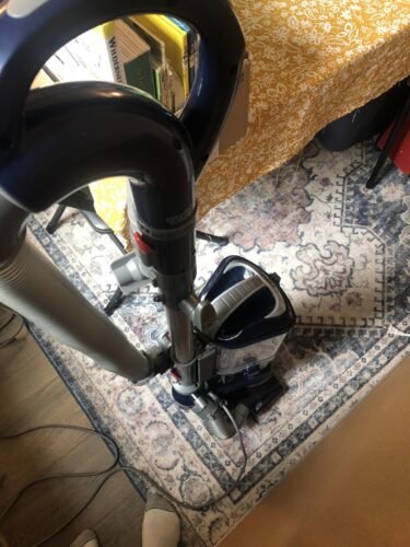 Shark Upright Vacuum. Navigator Lift-Away Deluxe with Large Dust Cup Capacity. HEPA Filter. Swivel Steering. Upholstery Tool & Crevice Tool. Blue. NV360 photo review