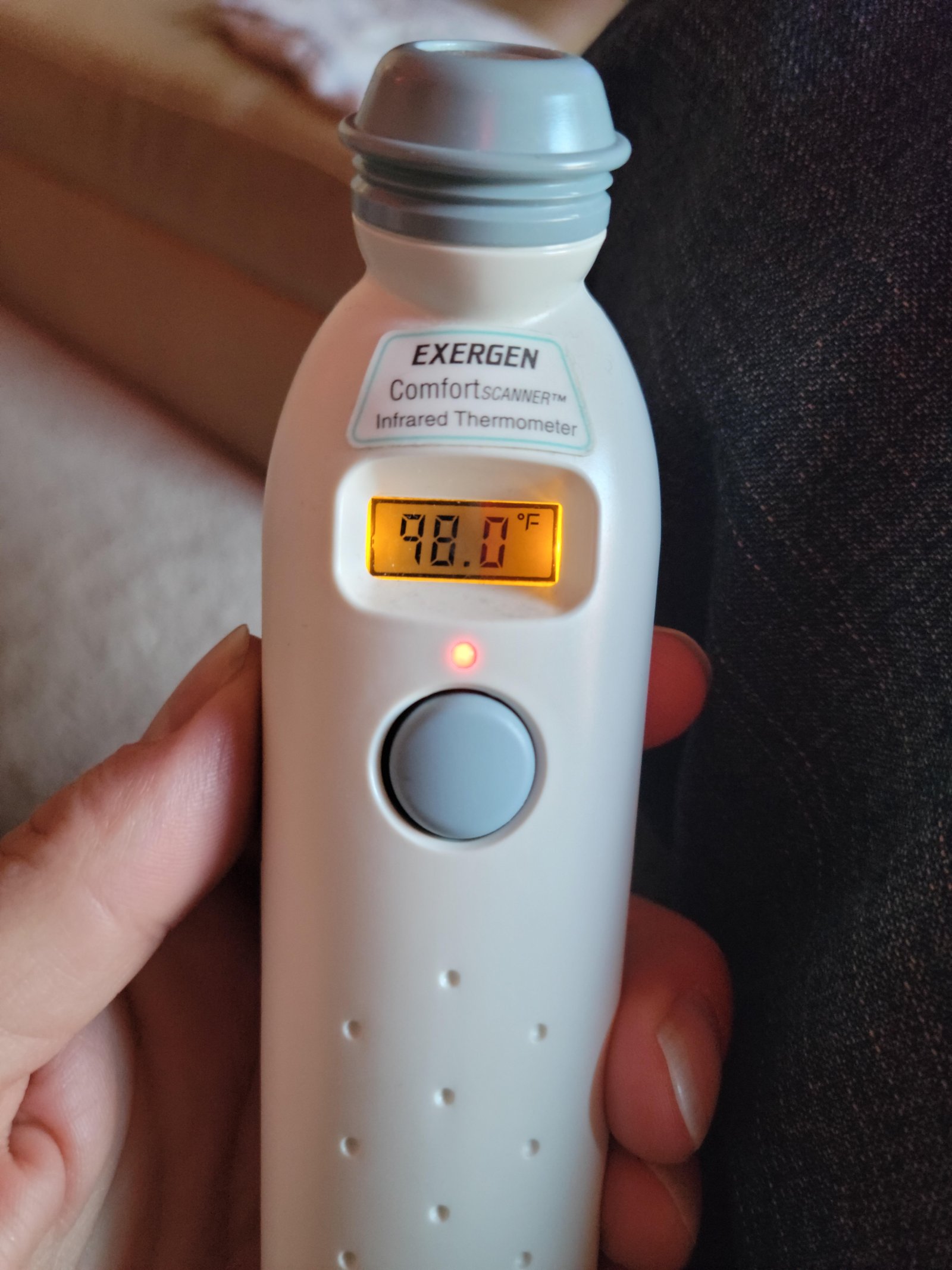 No-Touch Thermometer for Adults and Kids. Accurate Digital Baby Thermometer. Fever Alarm & Silent Mode. 2 in 1 Forehead & Object Mode photo review